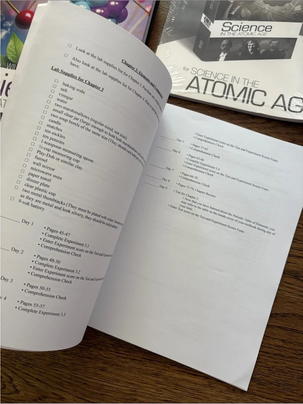 Science in the Atomic Age Textbook & Workbooks - Multicolor Covers